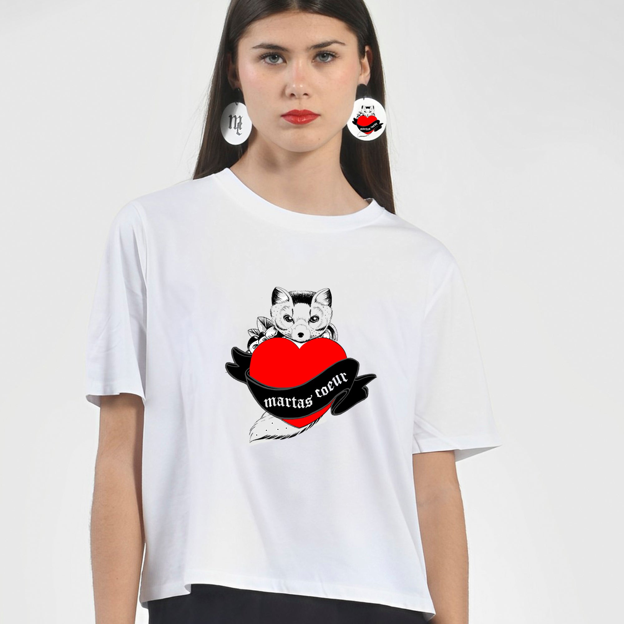 Camiseta Marta Cibelina Corazón Rojo