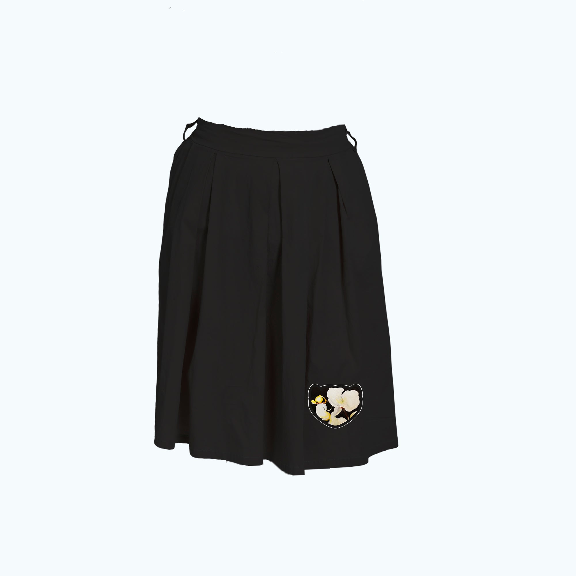 Falda Negra Marta Cibelina Orquidea