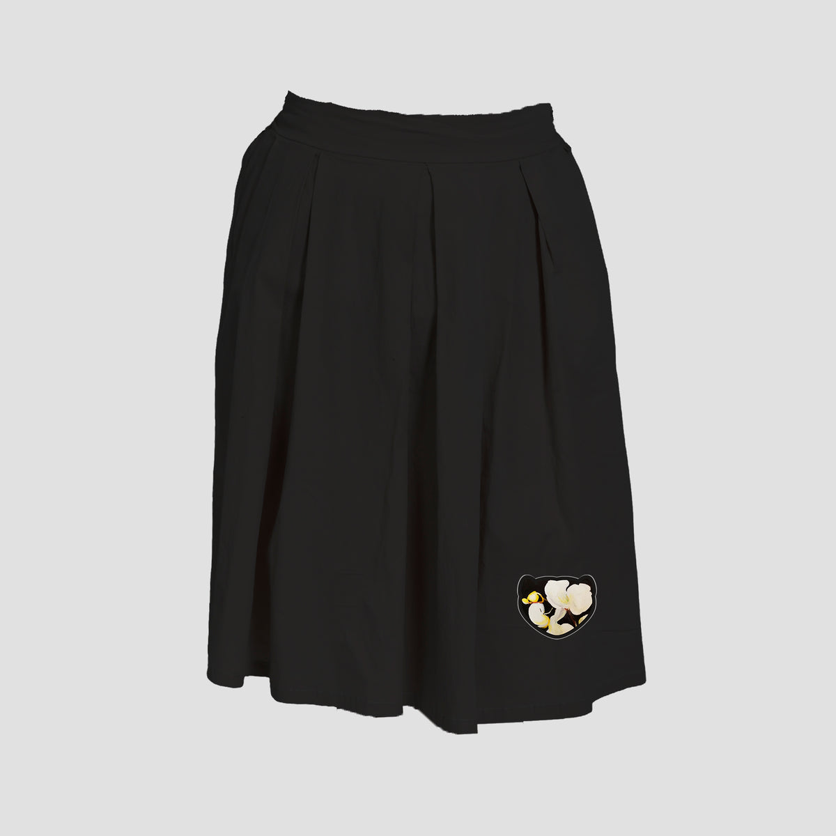 Falda Negra Marta Cibelina Orquidea