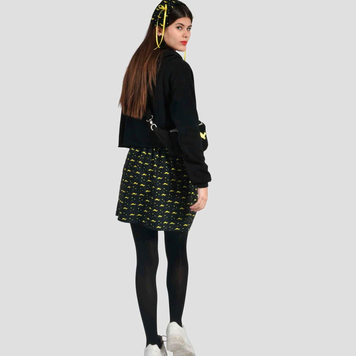 Falda Estampado Martas Amarillas
