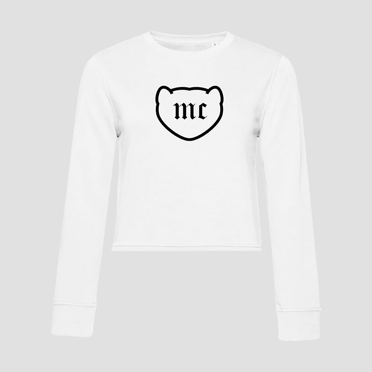 Sudadera Blanca Manga Larga Logo