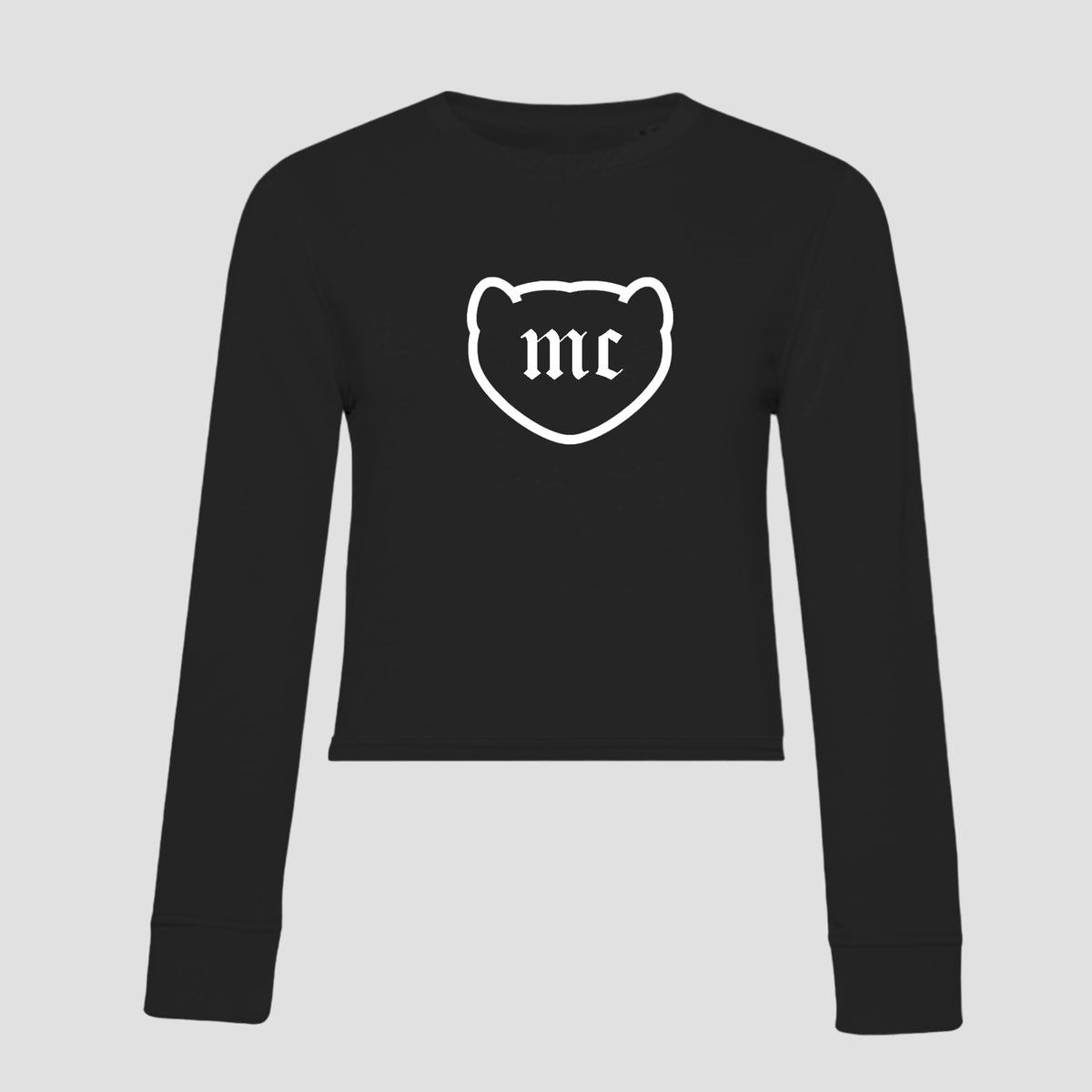 Sudadera Negra Manga Larga Logo