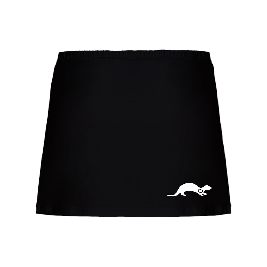 Falda Pantalón Negra Corta Logo