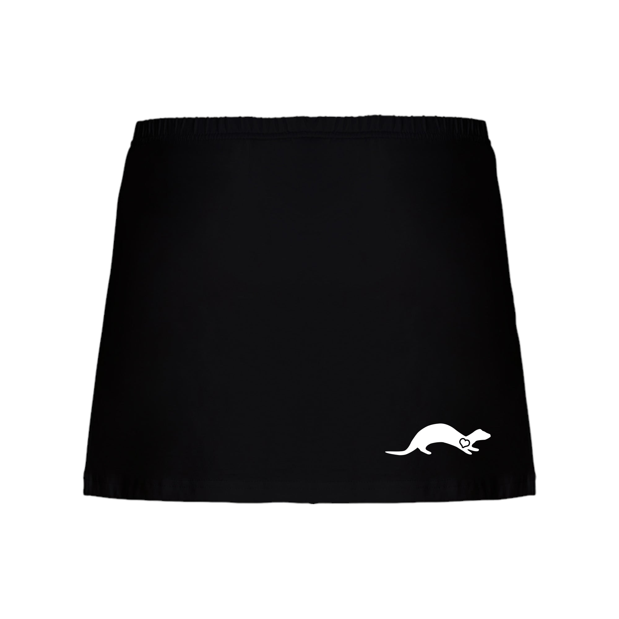 Falda Pantalón Negra Corta Logo