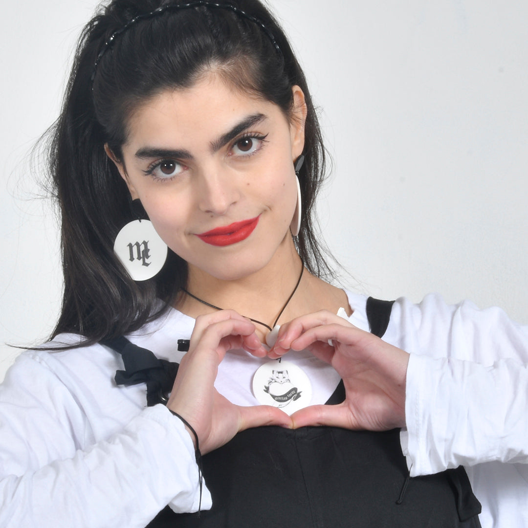 Collar Cuerda Marta Cibelina y Corazón