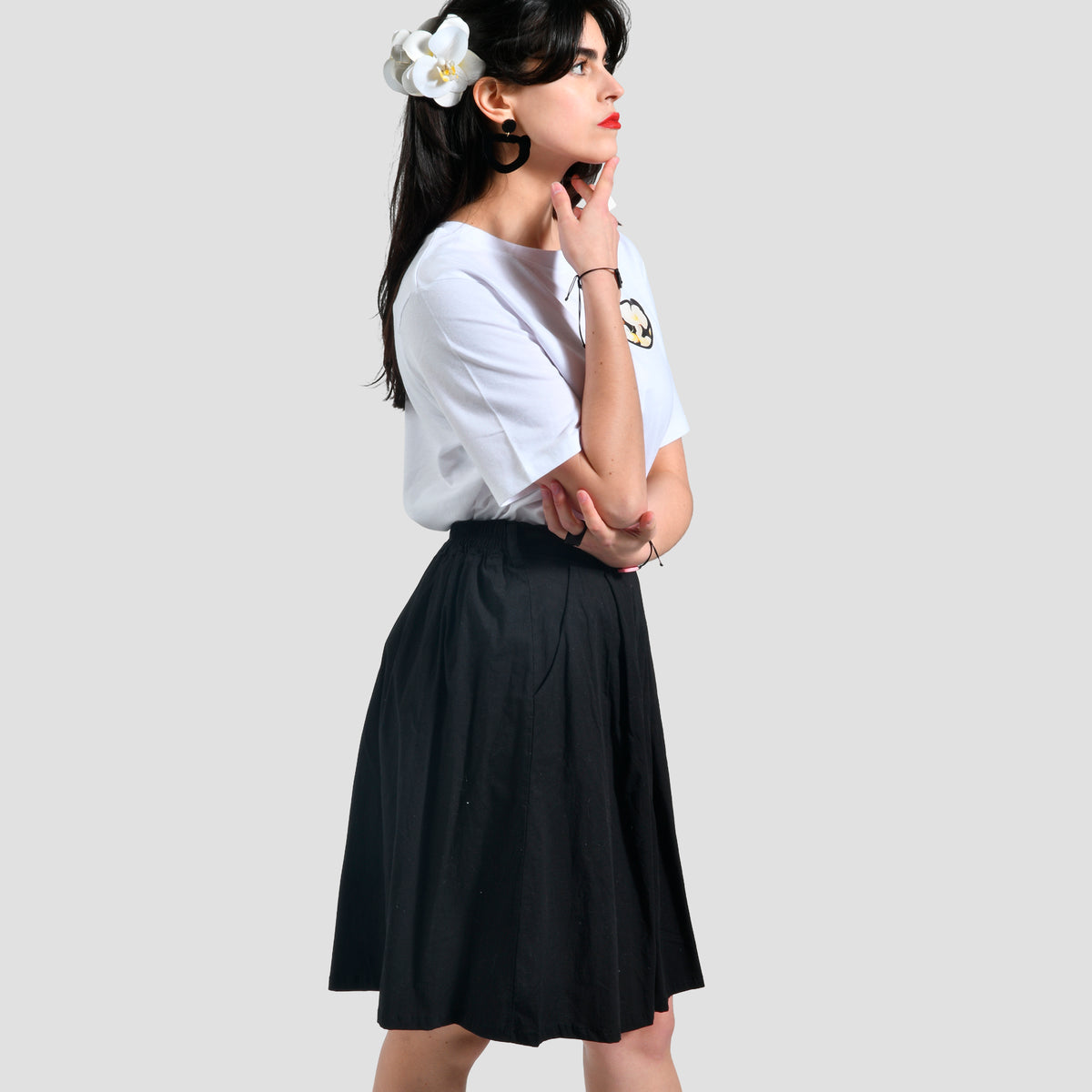 Falda Marta Cibelina Orquidea