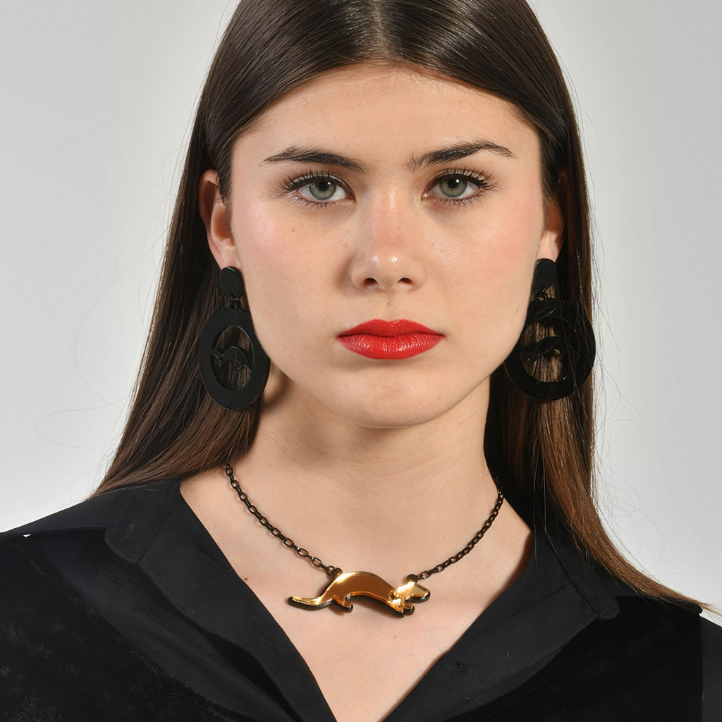 Collar Marta Cibelina Espejo Dorado