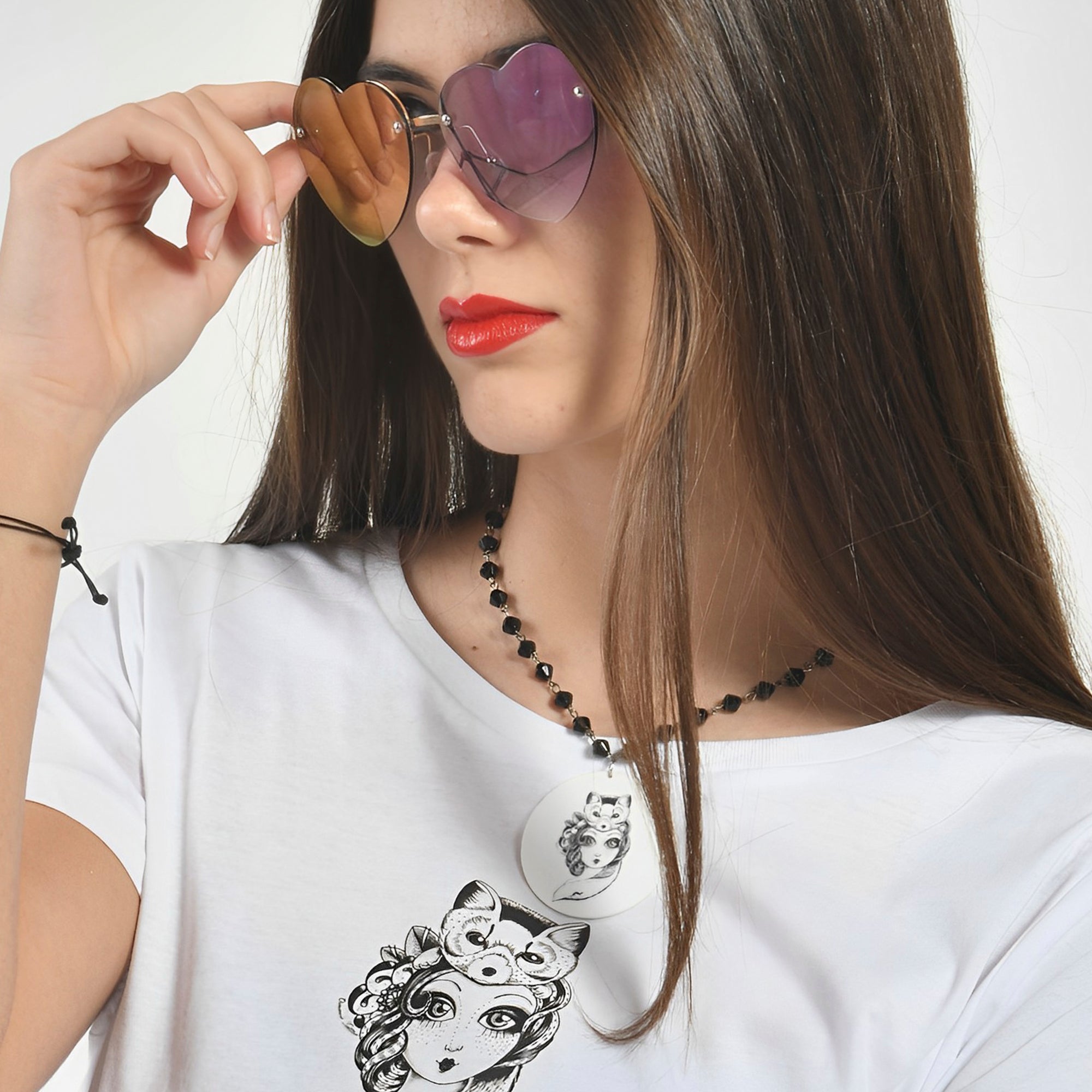 Collar Diseño Rostro sobre Rostro