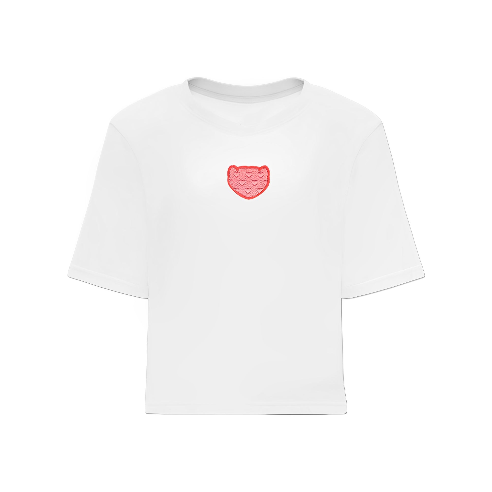 Camiseta Blanca Mujer Logo Bordado