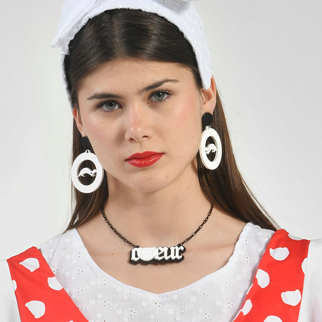 Collar Diseño "Coeur" Blanco