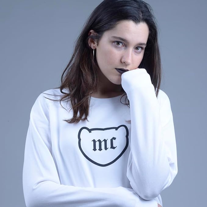 Sudadera Blanca Manga Larga Logo