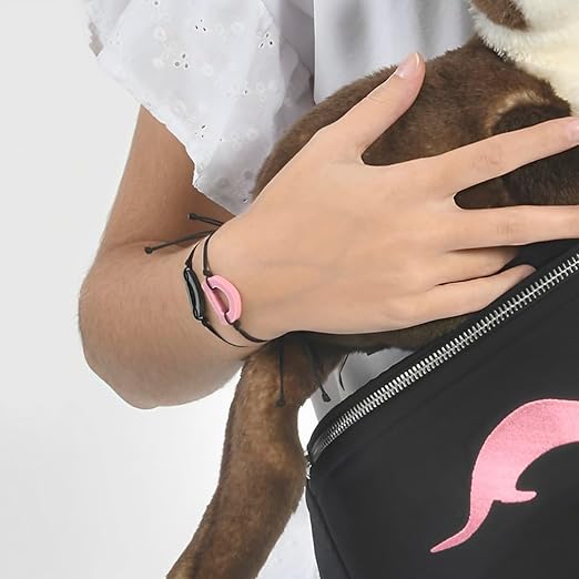 Pulsera Cuerda Face Rosa Claro