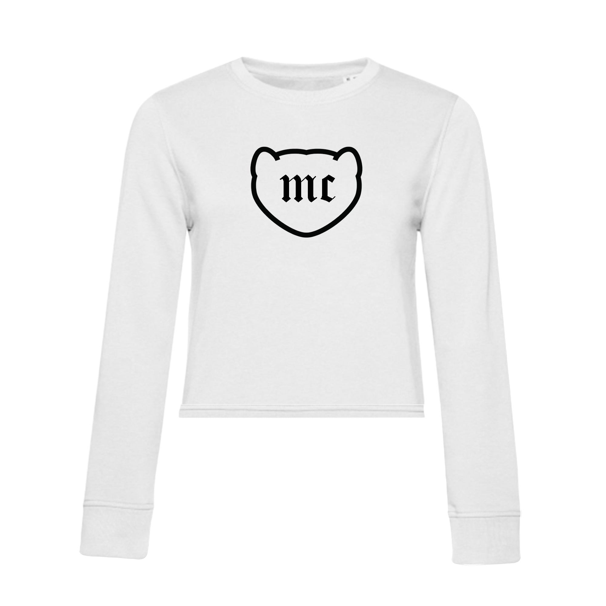 Sudadera Blanca Manga Larga Logo