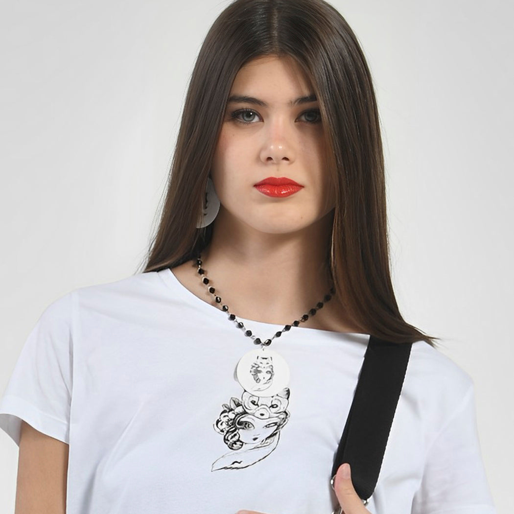 Collar Diseño Rostro sobre Rostro