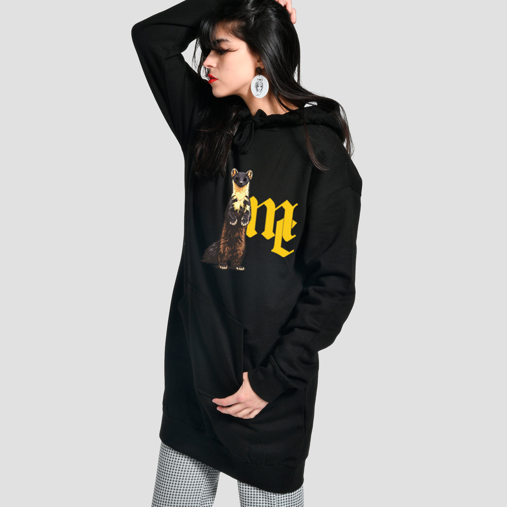 Vestido Sudadera Negro Logo MC