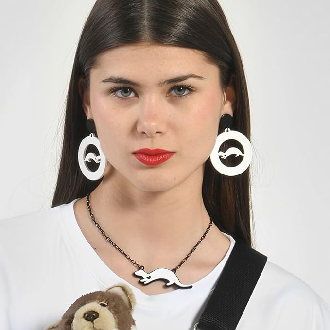 Collar Marta Cibelina Blanco y Negro