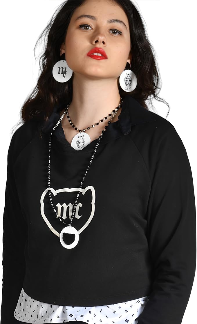 Sudadera Negra Manga Larga Logo
