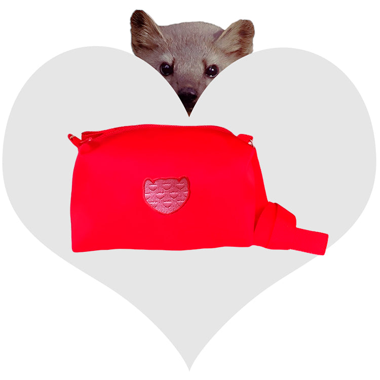 Bolso Bandolera Satén Rojo