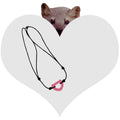 Collar Choker Face Rosa Claro