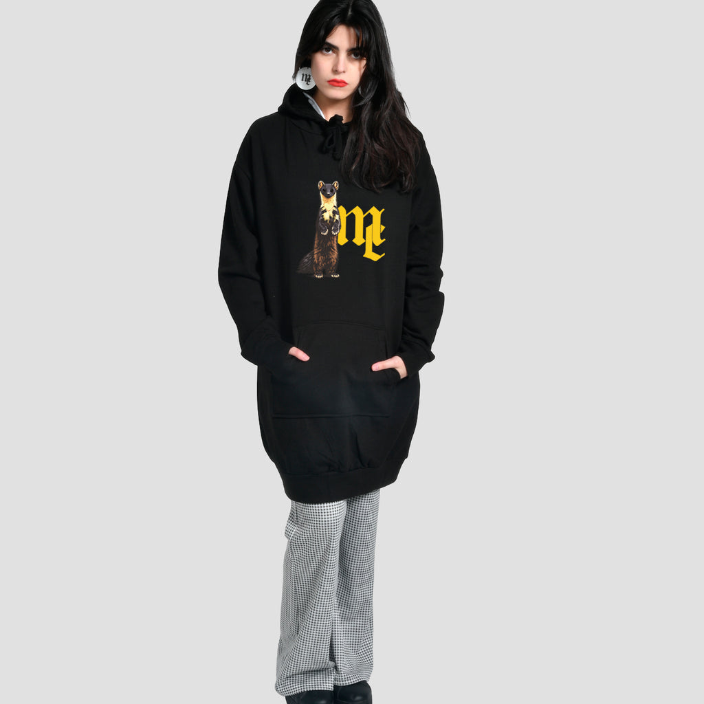 Vestido Sudadera Negro Logo MC