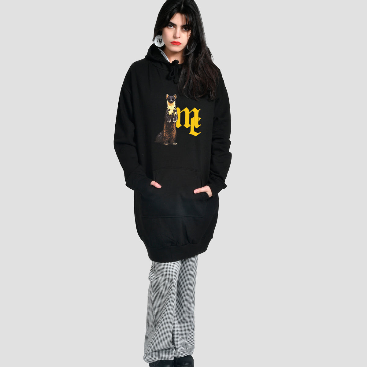 Vestido Sudadera Negro Logo MC