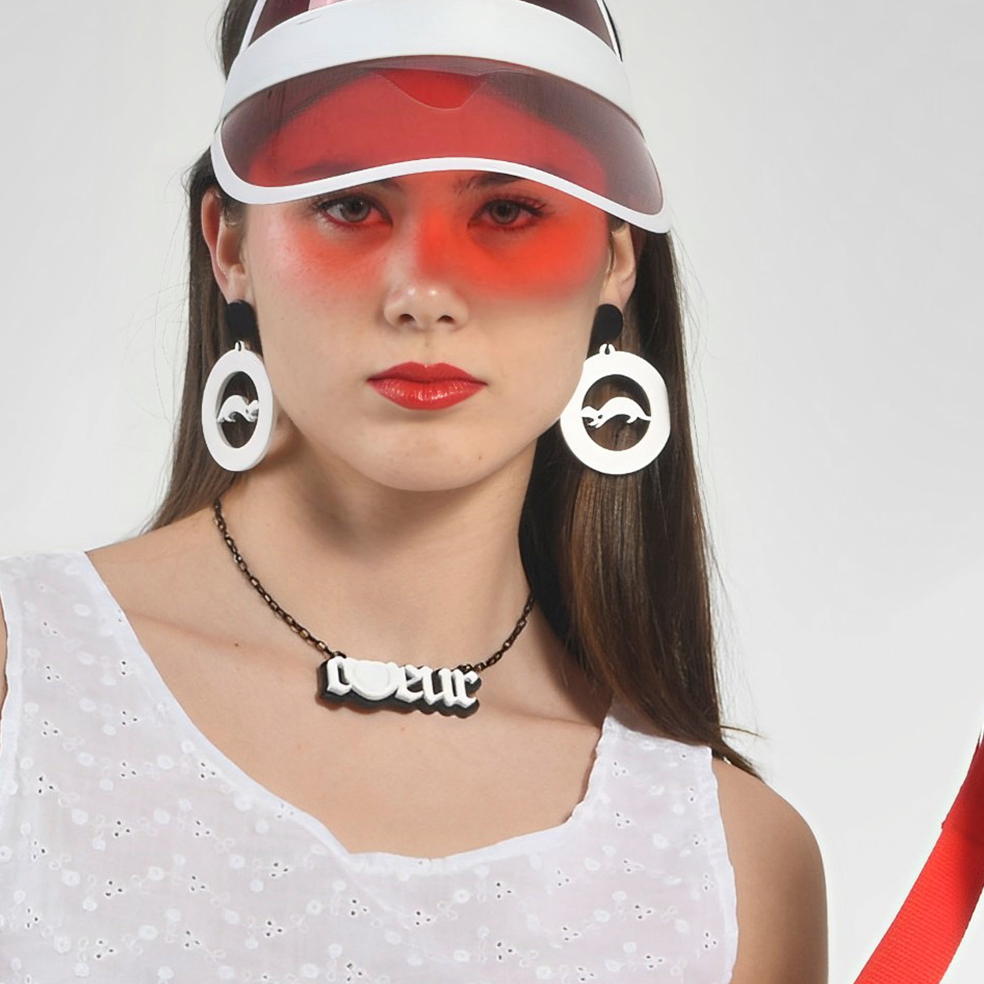 Collar Diseño "Coeur" Blanco