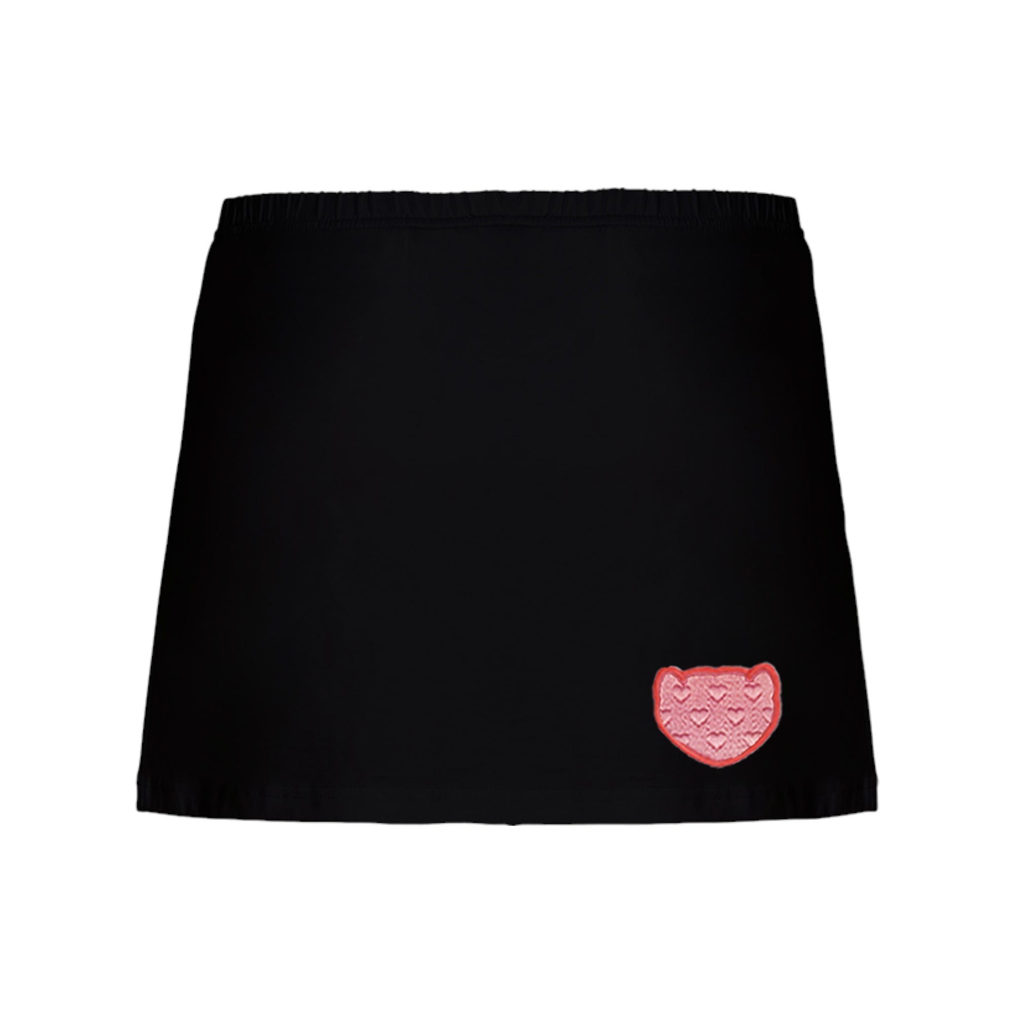 Falda Pantalón Negra Logo Bordado